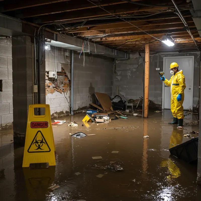 Flooded Basement Electrical Hazard in South Greeley, WY Property